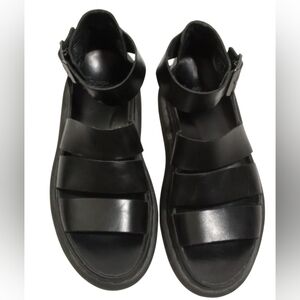 Dr Martens Clarissa Leather Gladiator Platform Sandals Chunky Strappy Docs Sz 9